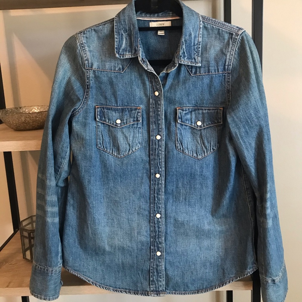 Jcrew Western Denim Shirt